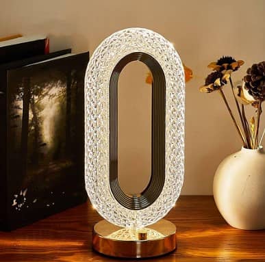 oval shap led chargeable bed lamp with touch senser