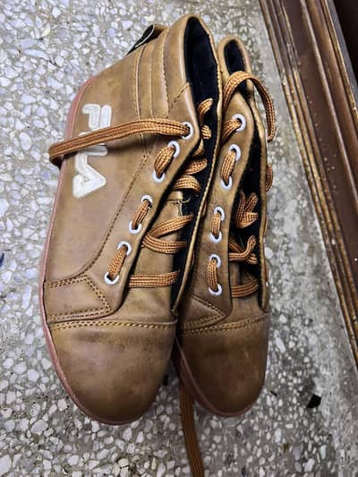 FILA Brown Lace-Up Casual Sneakers for Women