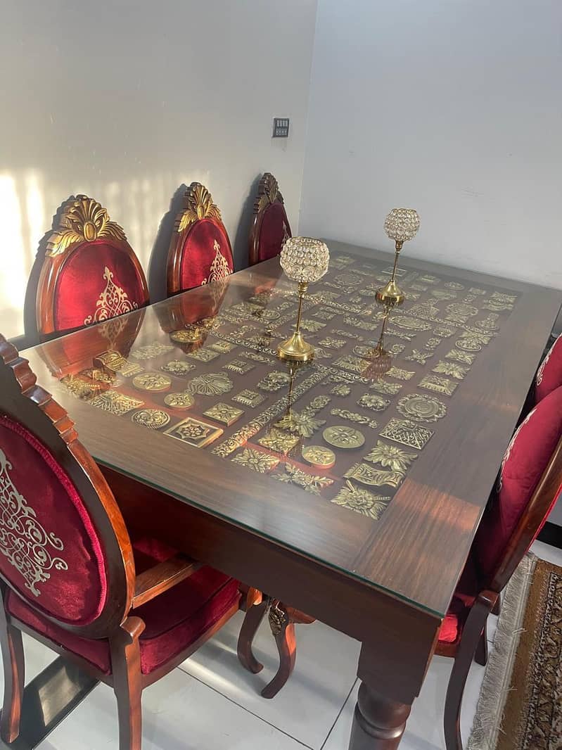 Daining table + Bed + drasing 5