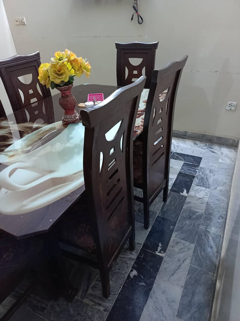Glass top dining table 2