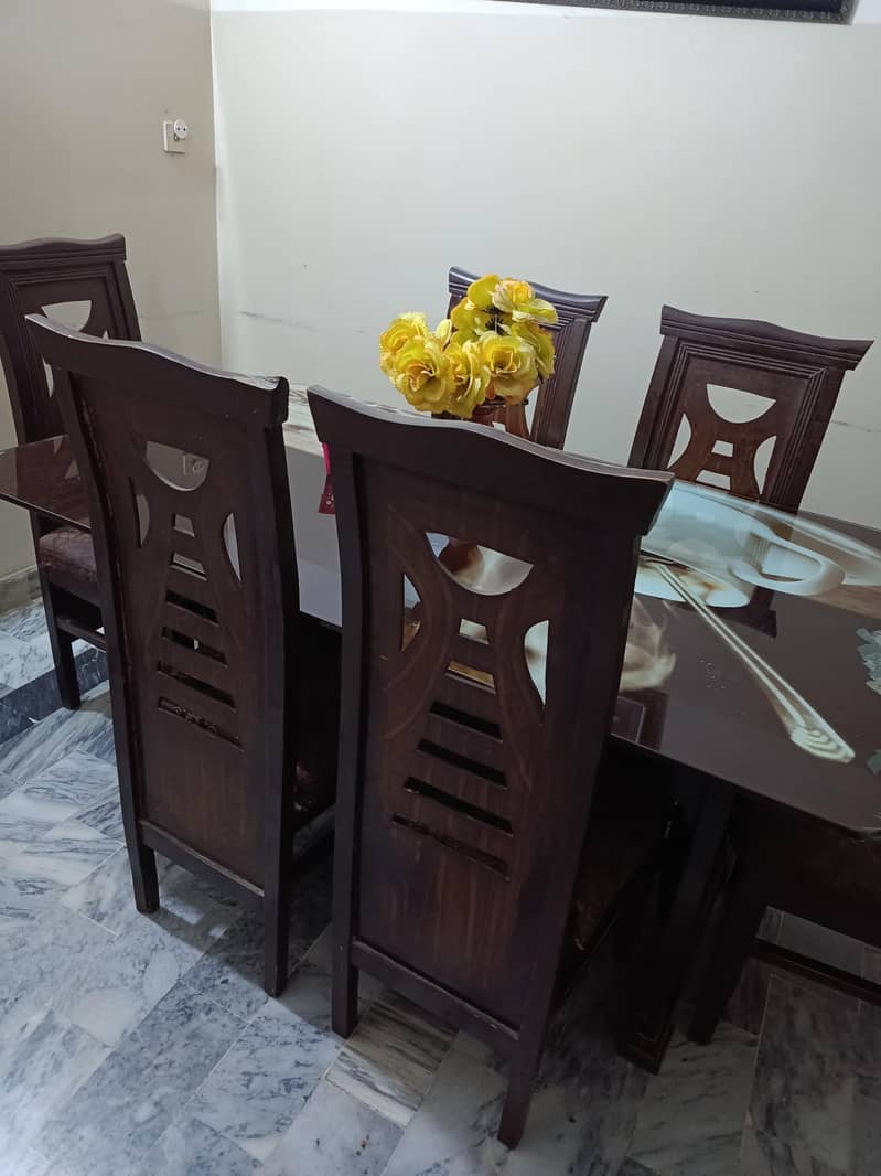 Glass top dining table 3
