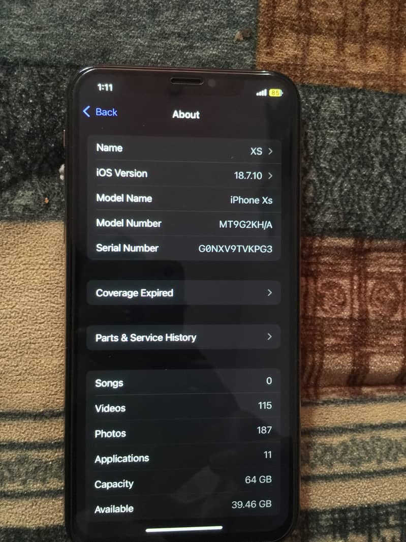 Apple iPhone XS 5