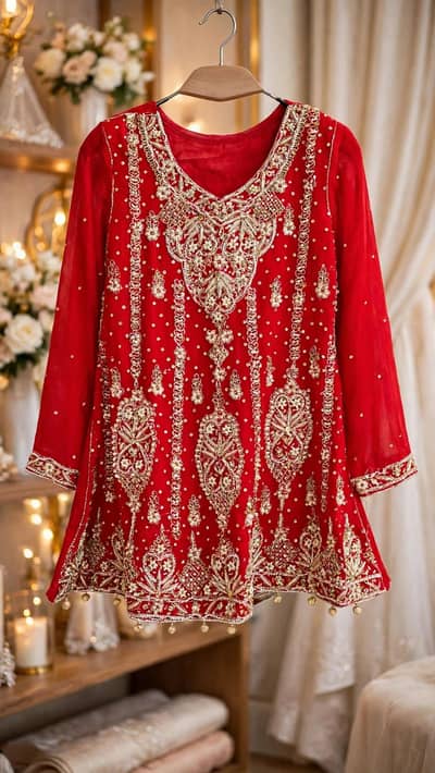 red bridal   lehnga for sale