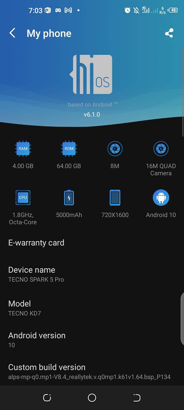 Tecno Other Model 8