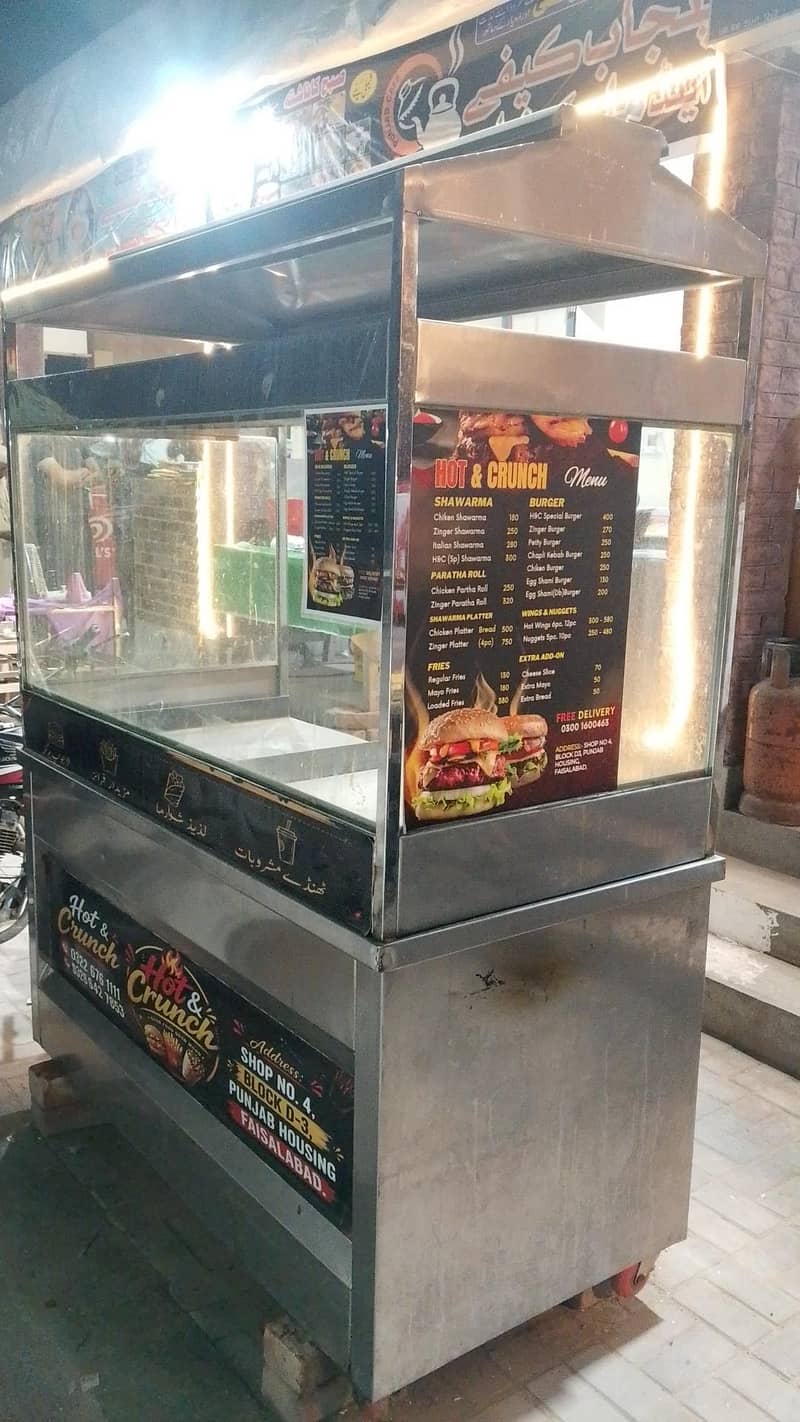 shwarma counter and frair 10kg 1