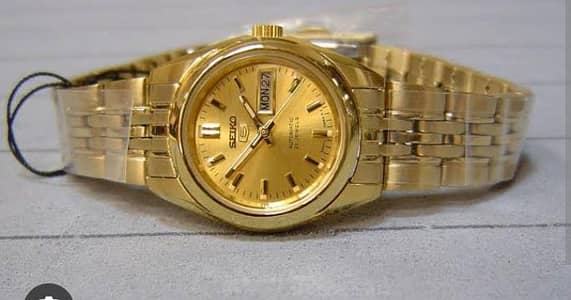 SEIKO 5 GOLDEN PLATED WOMEN WATCHES. . . . .