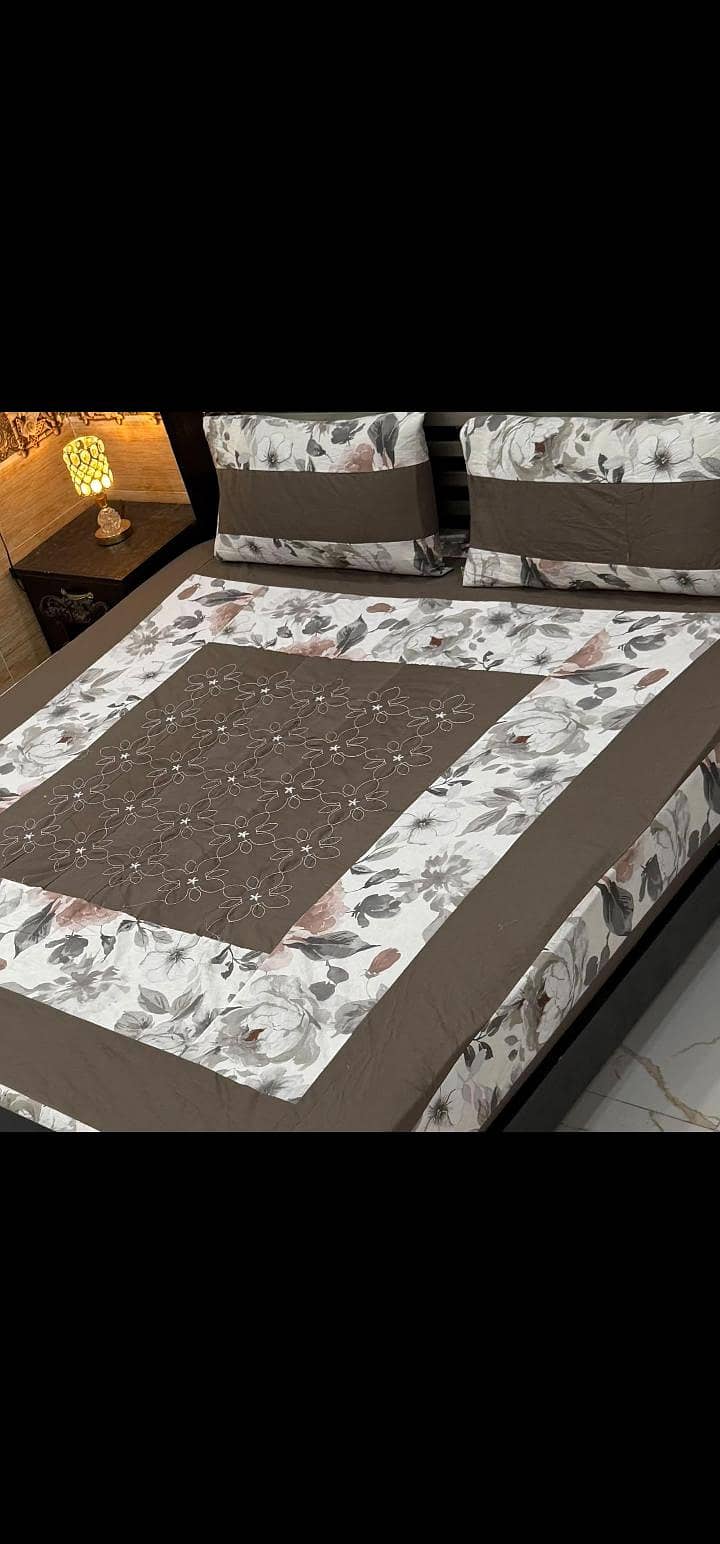 patch work BedSheets. Mix cotton single pair. 2 sided fril BedSheets. 0