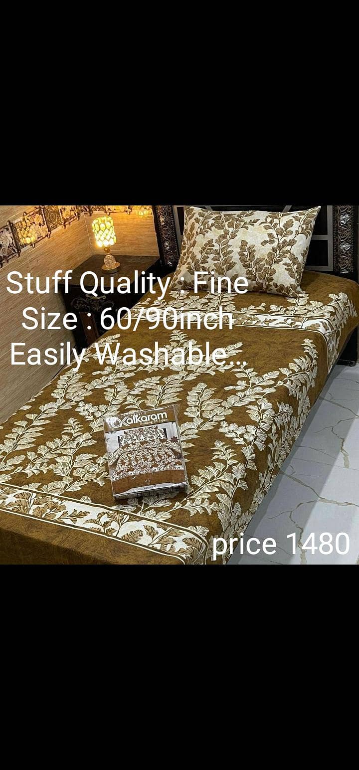 patch work BedSheets. Mix cotton single pair. 2 sided fril BedSheets. 2