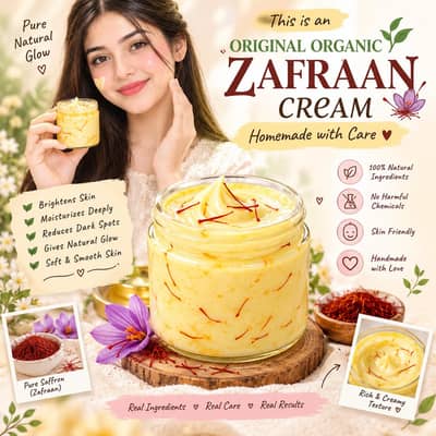 homemade organic Safran cream