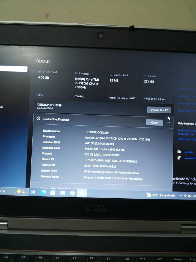Dell latitude E6420 3