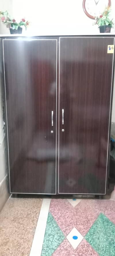 two door Woden almari