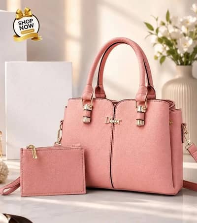 •  Elegant Dior Inspired Women’s Hand Bag Collection - 2-Piece Set wit