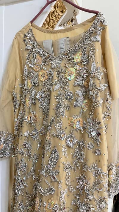 3 piece dress skin colour 3d work small size