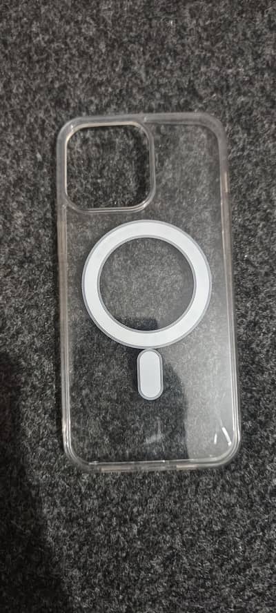 14 pro max transparent wireless charging cover with 35 watt cable c