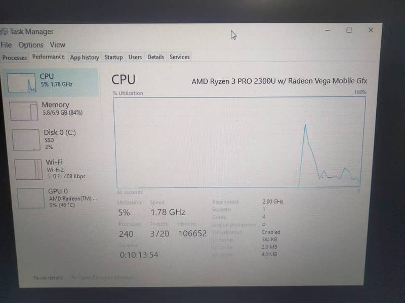 yzen 3 pro 2300u processor 5
