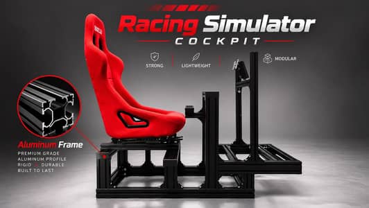 Sim Racing Cockpit | Adjustable F1 & GT Racing Simulator Setup