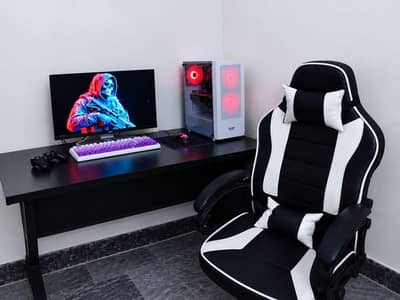 COMPLETE GAMING PC SETUP |RYZEN 5 3600|RX580 8GB|16GB RAM |TABLE CHAIR