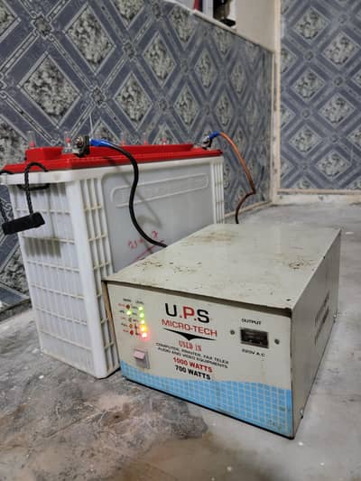 Ups 1000w + Tubular  Battery