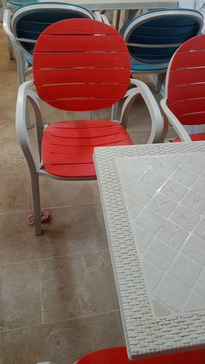 Outdoor chairs and table