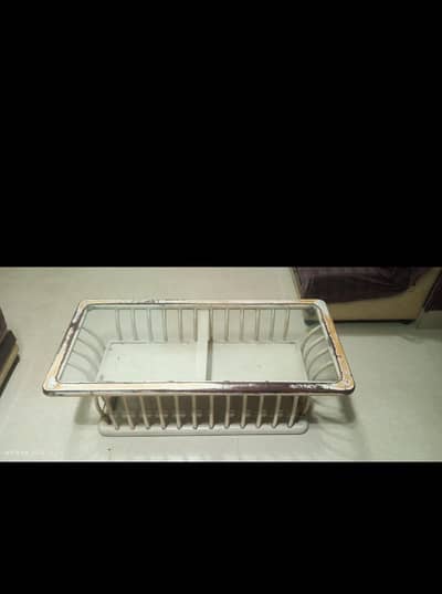 3 set of wood and glass table