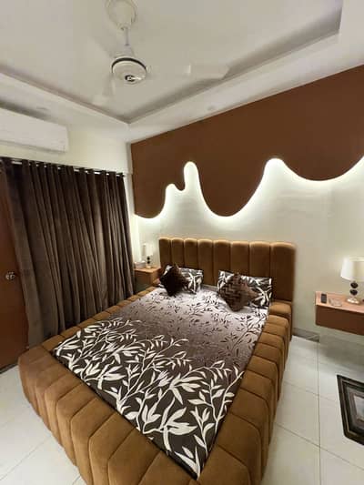 Brand New Queen Size Bed – Velvet Channel Tufted Design