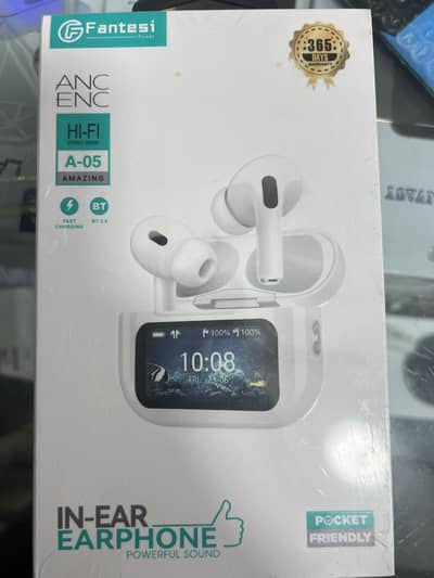 Touch display airbuds