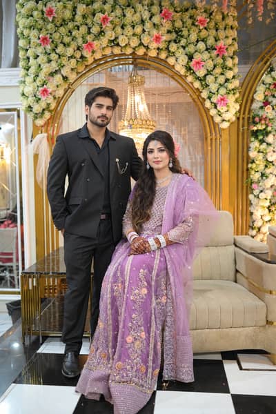 Beautiful Lilac Purple Bridal Lehenga with Heavy Embroidery  Copy titl