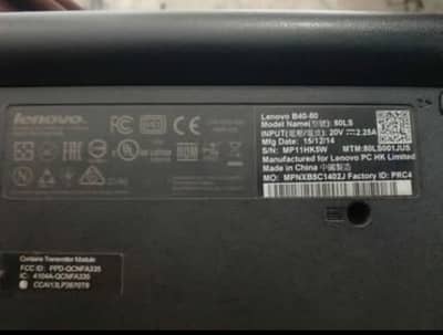 Selling a Lenovo laptop core i5 5 generation. board Dead