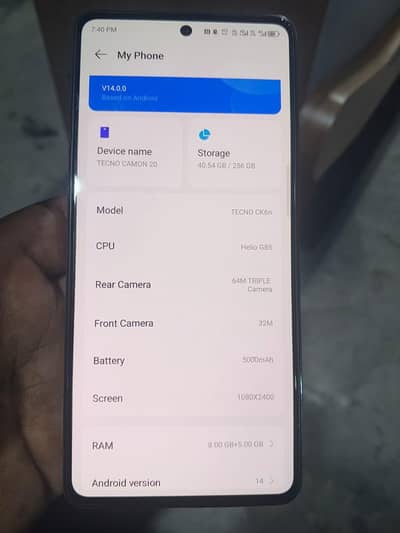 Tecno CAMON 20 Pro