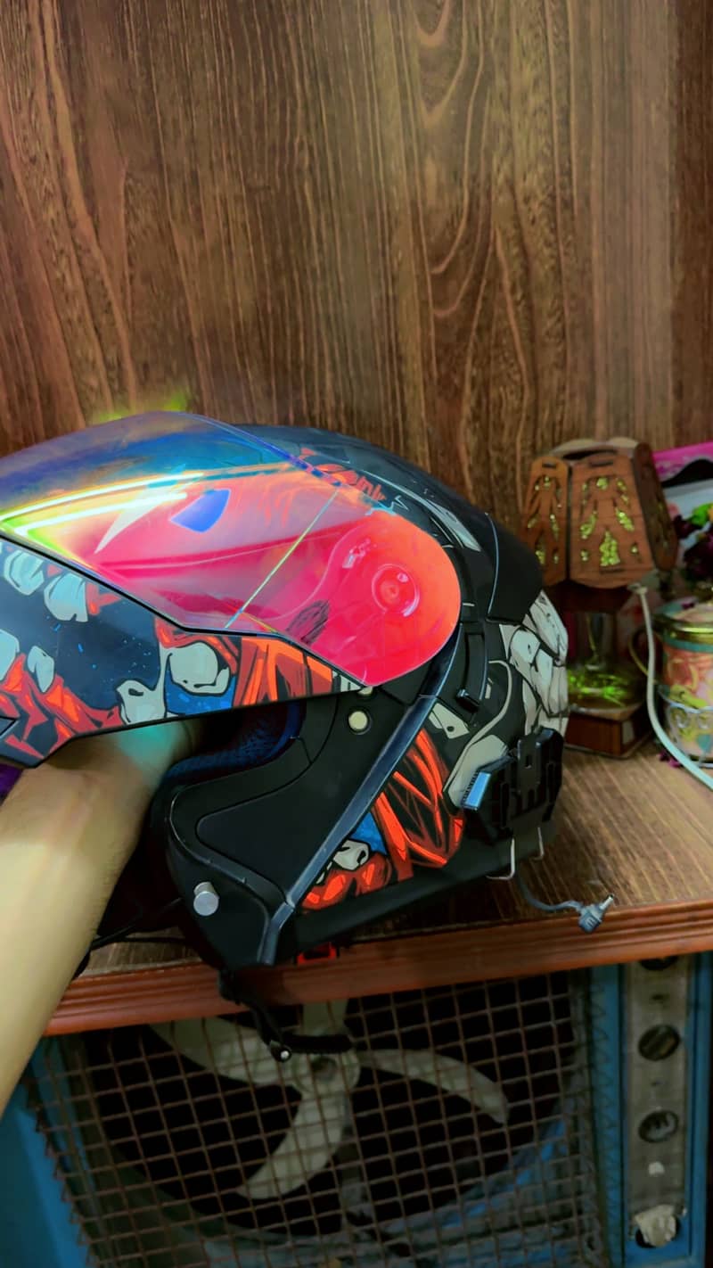 Helmet with extra visor 2