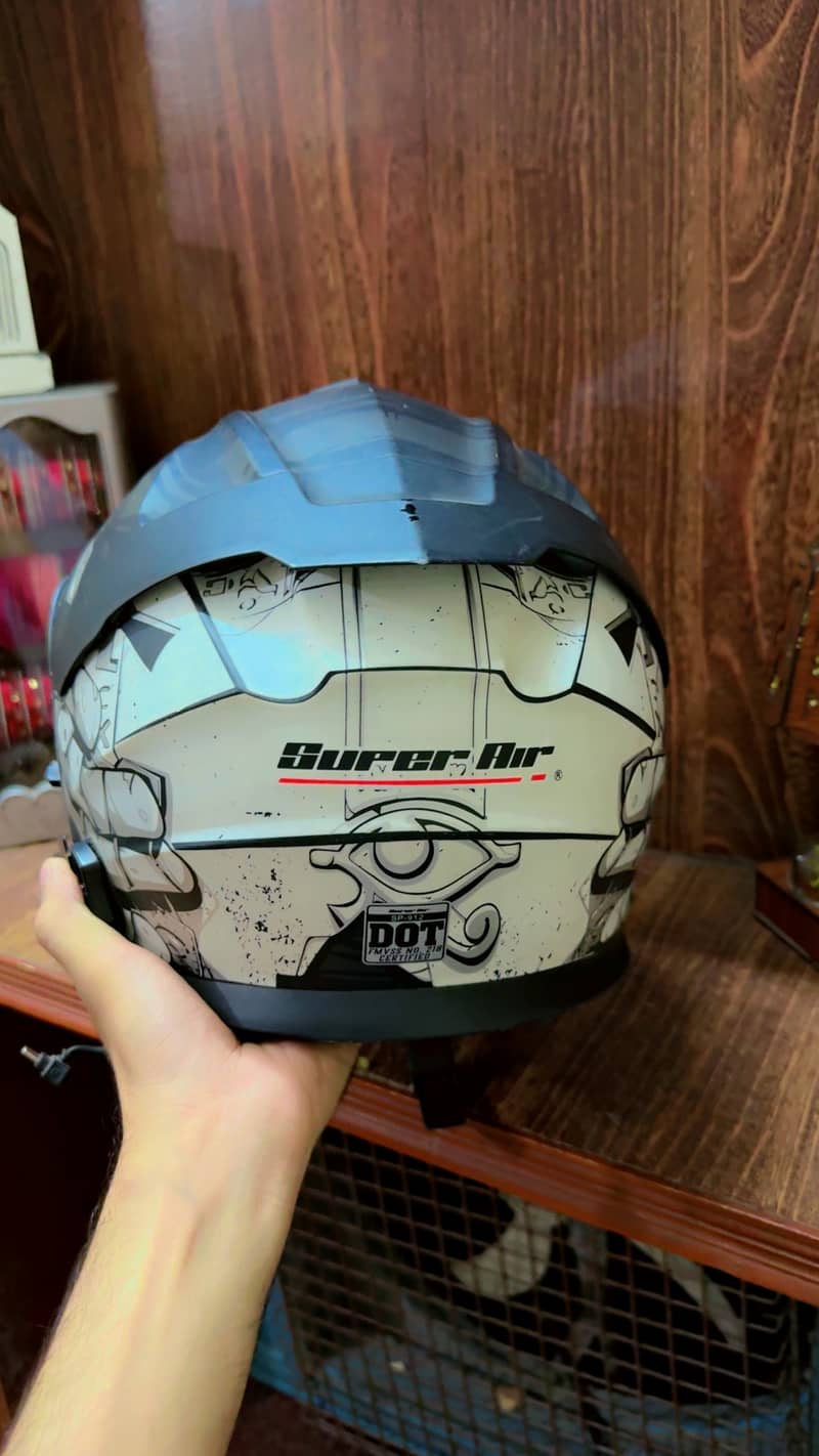 Helmet with extra visor 3