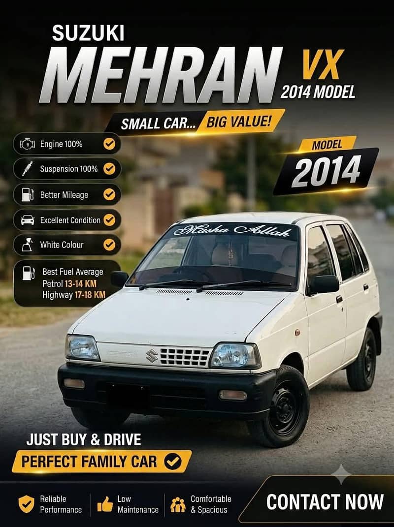 Suzuki Mehran VX 2014 0