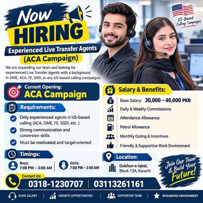 Experienced Agents Required / CSR (ACA Campaign) Call Center Jobs