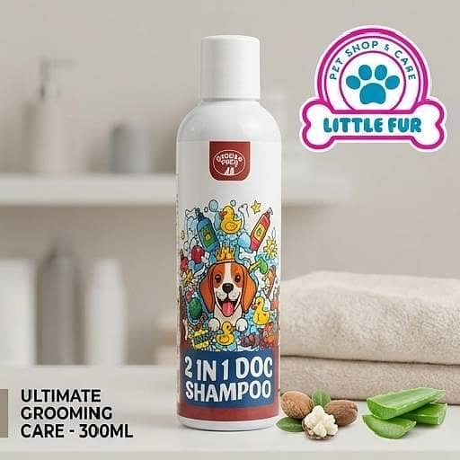 2-in-1 Dog Shampoo 300ml – Pet Grooming Shampoo for Dogs, Cleaning & Coat Care