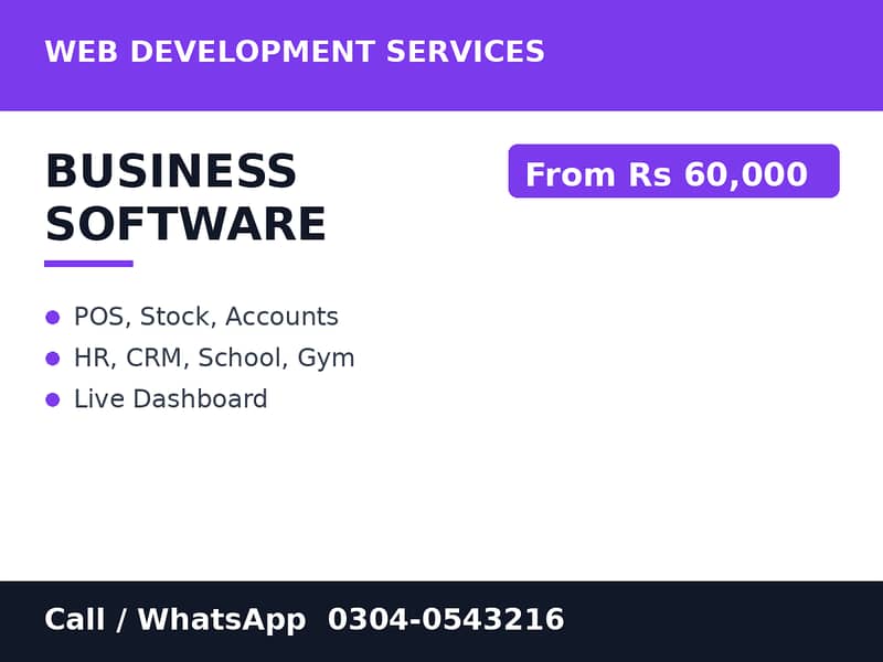 Website Development | E-Commerce | POS CRM HR Inventory Software 1