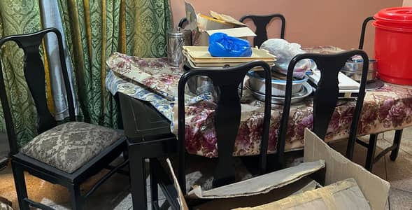 Solid Wood Bedroom&Dining Furniture Set|Double Bed, Dressing Table etc