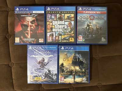 5 PS4 Games for Sale | GTA V, God of War, Tekken 7 & More