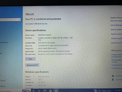 I3 6th generation 8gb ram 128 gb hard