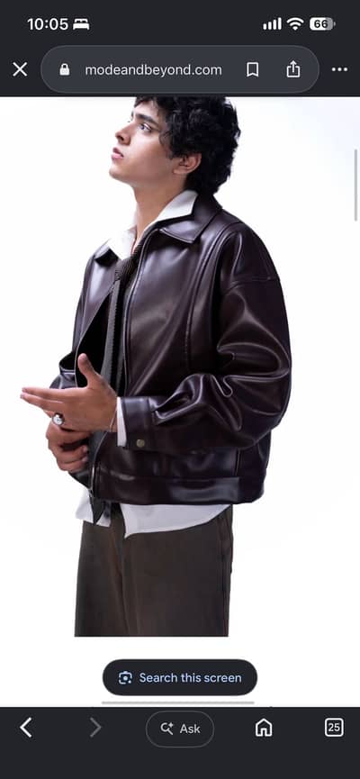 Brown faux jacket