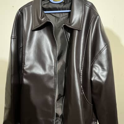 Brown faux jacket