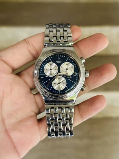Swatch Irony Men’s Original Swiss Stainless Steel Watch