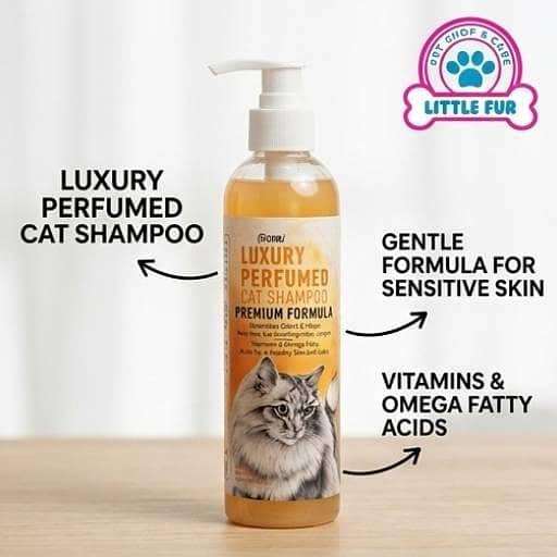 REMU Luxury Perfumed Cat Shampoo – Premium Formula with Vitamins & Omega Fatty Acids, Gentle Cat Grooming Shampoo