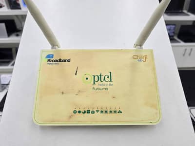 Ptcl Router For sale with box and charger and cable