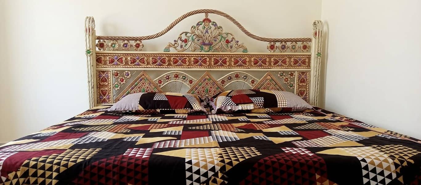 bed + 2 dror suder iron bed 2