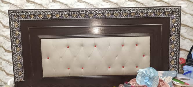 wooden bed