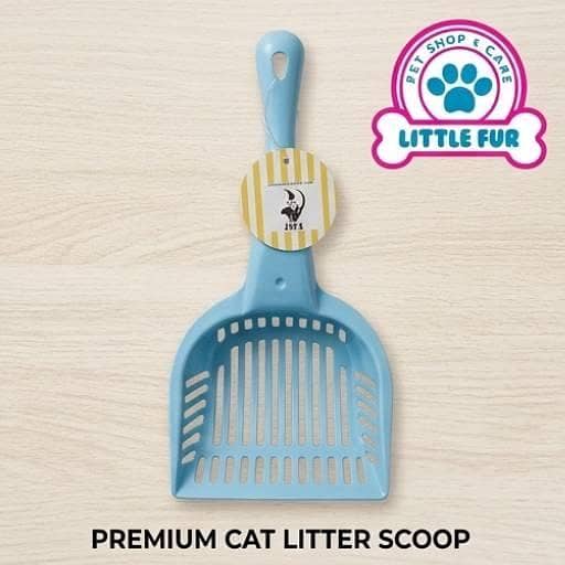 Premium Cat Litter Scoop – Large Plastic Kitty Litter Shovel with Slotted Design, Blue