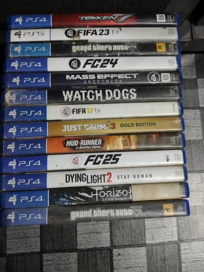 PS4 games for sale good condition disks