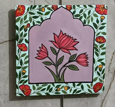 Handmade Floral Mandala Wall Art