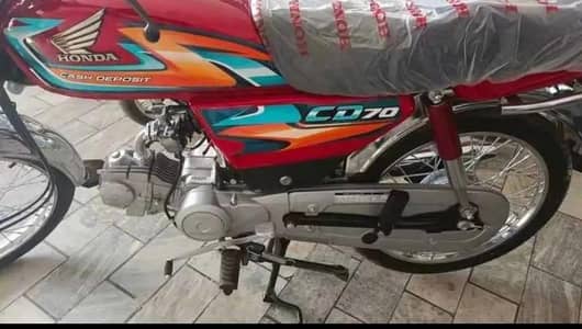Honda CD 70 2027 model sticker total 1200km drive all punjb no laga hw