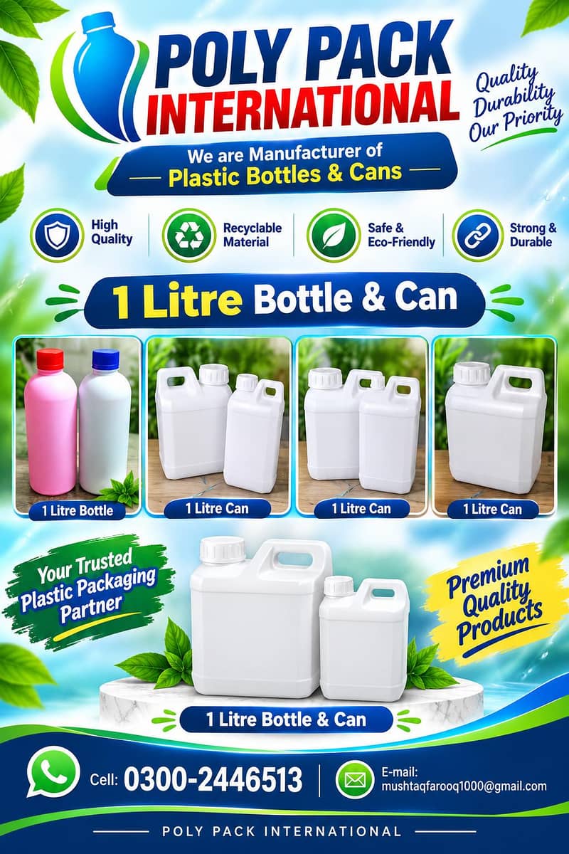 Plastic Jerry Cans & Bottle 2